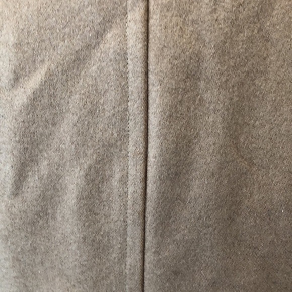 Pure Alfred Sung wool pea coat camel colour SZ L button down Old Money Style - Picture 6 of 10
